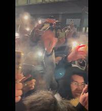 零下20度的热情！长春球迷狂热欢迎广东 球迷高喊：硬一点啊阿日